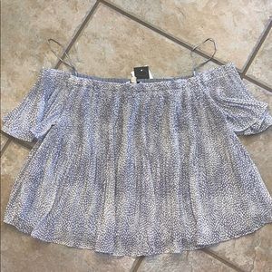 NWT Storee Off the Shoulder Blouse